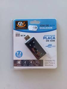 ADAPTADOR USB PARA ÁUDIO 7.1